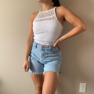 Hollister crochet top